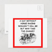 競馬 ポストカード (正面/裏面)