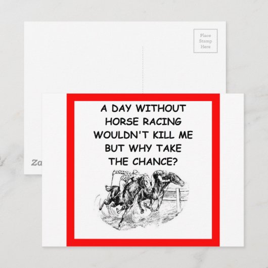 競馬 ポストカード (正面/裏面)