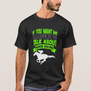 競馬 レース ジョッキー 馬 競走馬 Tシャツ