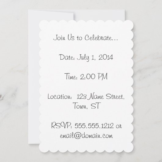 競馬 招待状 (裏面)