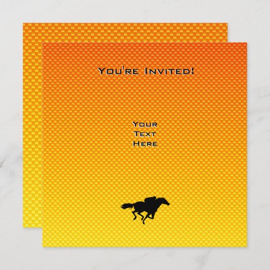 競馬 招待状 (正面/裏面)