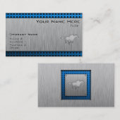 競馬; 金属一見 名刺 (正面/裏面)