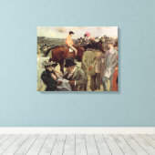 競馬c.1890 キャンバスプリント (インサイチュ (ウッドフロア))