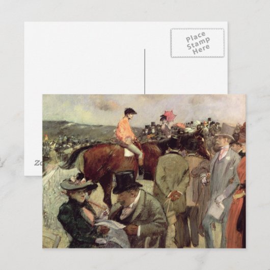 競馬c.1890 ポストカード (正面/裏面)