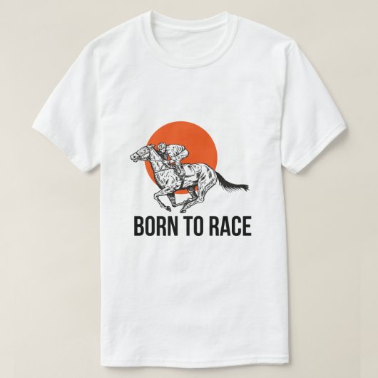競馬Tシャツ 誕生日のプレゼントに Tシャツ (デザイン正面)