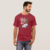 竹とアイデアが尽きたパンダTシャツ Tシャツ (正面フル)
