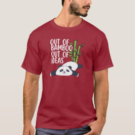 竹とアイデアが尽きたパンダTシャツ Tシャツ