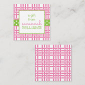 竹とグロスグレインギフトエンクロージャカード ノートカード (正面/裏面)