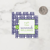 竹とグロスグレインギフトエンクロージャカード ノートカード (正面/裏面インサイチュ)