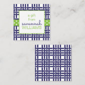 竹とグロスグレインギフトエンクロージャカード ノートカード (正面/裏面)