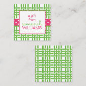 竹とグロスグレインギフトエンクロージャカード ノートカード (正面/裏面)