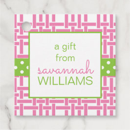 竹とグロスグレインパーソナライズされたギフトまたはメッセージカード フェイバータグ