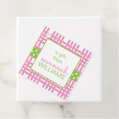 竹とグロスグレインパーソナライズされたギフトまたはメッセージカード フェイバータグ (インサイチュ)