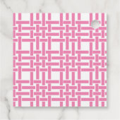 竹とグロスグレインパーソナライズされたギフトまたはメッセージカード フェイバータグ (裏面)