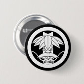 竹とシッジハットを丸く 缶バッジ (正面&裏面)