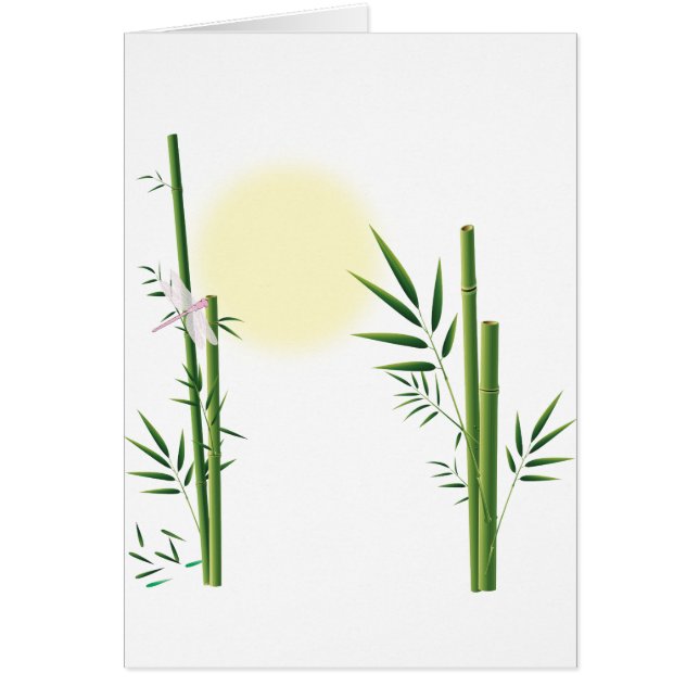 竹とトンボ (正面)