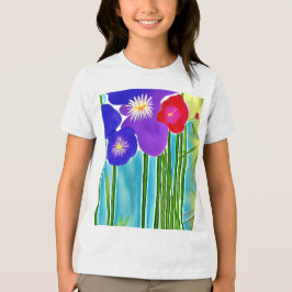 竹とハイビスカス トライブレンドTシャツ