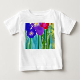 竹とハイビスカス ベビーTシャツ