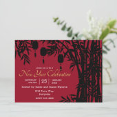 竹とランタンのテト新年 招待状 (スタンド正面)