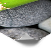 竹と小石 ポスター (角)