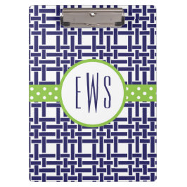 竹と穀物のクリップボモノグラムのード クリップボード