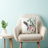 竹と花で飲み込クラシックむ クッション (椅子)