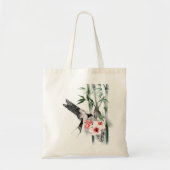 竹と花トートバッグとツバメ トートバッグ (正面)