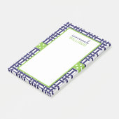 竹とGrosgrainパーソナライズされたポストイットメモ帳 ポストイット (アングル)