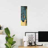 竹に雀,広重竹と雀，広重，浮世絵 ポスター (ホームオフィス)