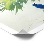竹に青鳥,栖鳳竹と青の鳥，セイハウ，アー日本のト ポスター (角)