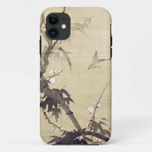 竹に鳥、其一の鳥およびタケ、Kiitsuの日本芸術 iPhone 11 ケース