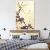 竹に鳥,其一鳥と竹， Kiitsu, Japan Art キャンバスプリント (インサイチュ (寝室))