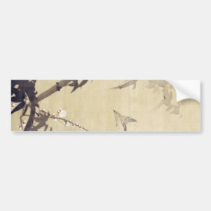 竹に鳥,其一鳥と竹, Kiitsu, Japan Art バンパーステッカー