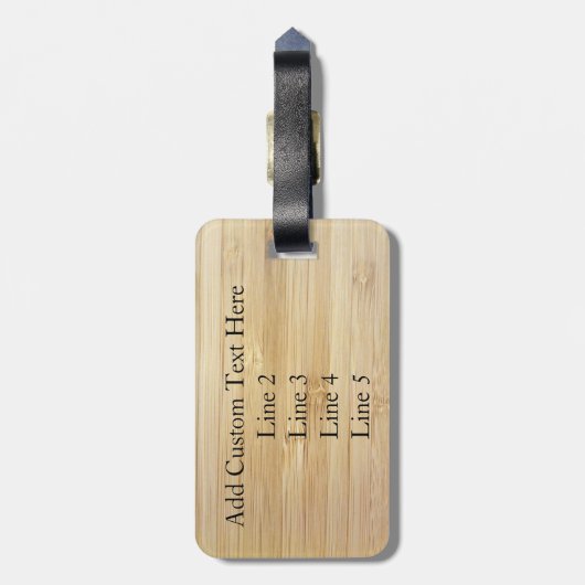 竹のような表情 ラゲッジタグ (裏面縦)