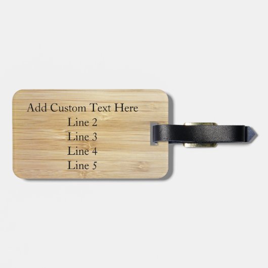 竹のような表情 ラゲッジタグ (裏面横)