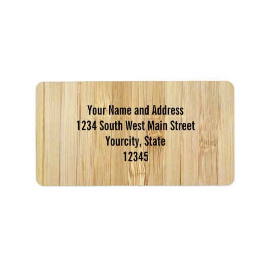 竹のような表情 ラベル (正面)