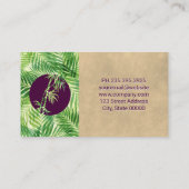 竹のアイコン | パームリーフ | QRコード 名刺 (裏面)