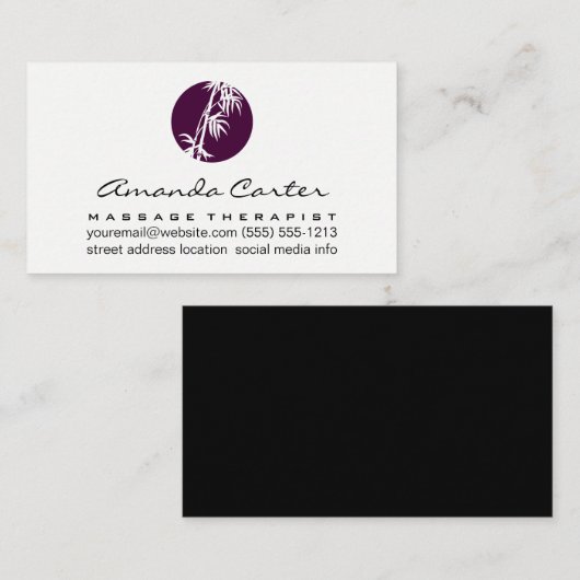 竹のアイコン 名刺 (正面/裏面)