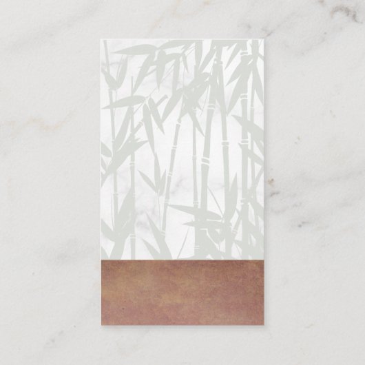 竹のアイコン 名刺 (裏面)