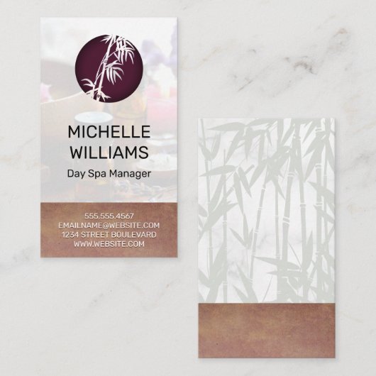 竹のアイコン 名刺 (正面/裏面)