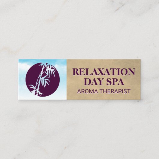 竹のアイコン |雲と空 スキニー名刺 (正面)