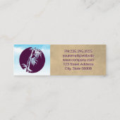 竹のアイコン |雲と空 スキニー名刺 (裏面)