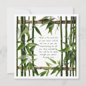 竹のカスタマイズ可能なBibeバースカスタム シーズンカード (正面)