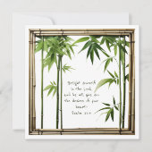 竹のカスタマイズ可能なBibe Verseフラットカード シーズンカード (正面)