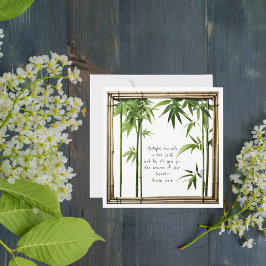 竹のカスタマイズ可能なBibe Verseフラットカード シーズンカード