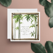 竹のカスタマイズ可能なBibe Verseフラットカード シーズンカード