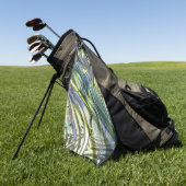 竹のスタイル、柔らかい真珠のような緑の黄色のストローク ゴルフタオル (グリーン)