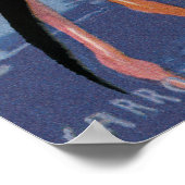 竹のフラミンゴ ポスター (角)