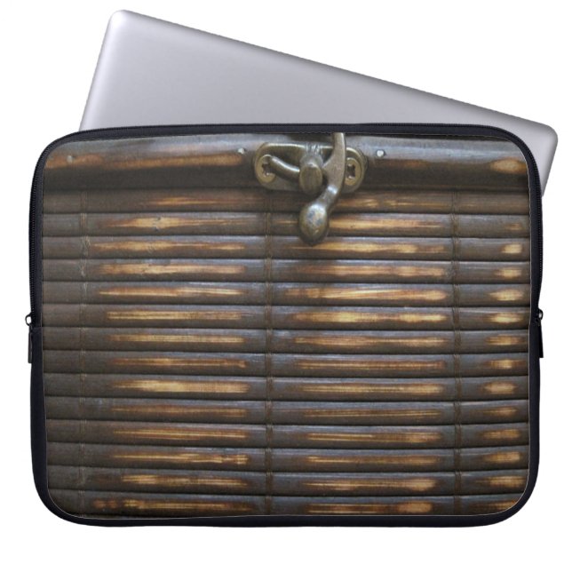 竹のラップトップのケース ラップトップスリーブ (正面)