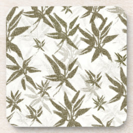 竹の上に白い光沢 – シームレスな表面パターン。 コースター